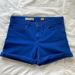 Anthropology (Pilcro and the Letterpress) Royal Blue Shorts